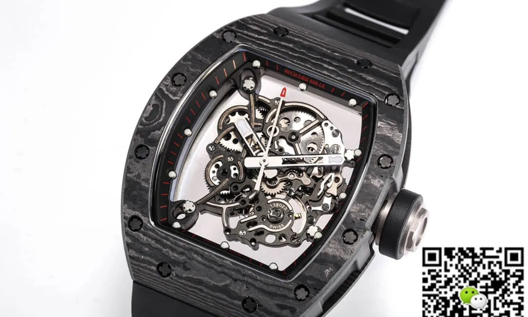 Richard Mille RM055 NTPT BBR Factory 1:1 Best Edition Replica Watch Carbon Fiber Dial