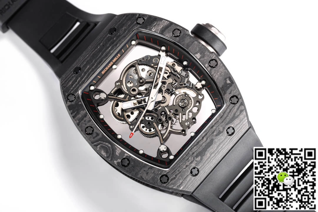 Richard Mille RM055 NTPT BBR Factory 1:1 Best Edition Replica Watch Carbon Fiber Dial