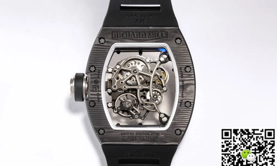 Richard Mille RM055 NTPT BBR Factory 1:1 Best Edition Replica Watch Carbon Fiber Dial