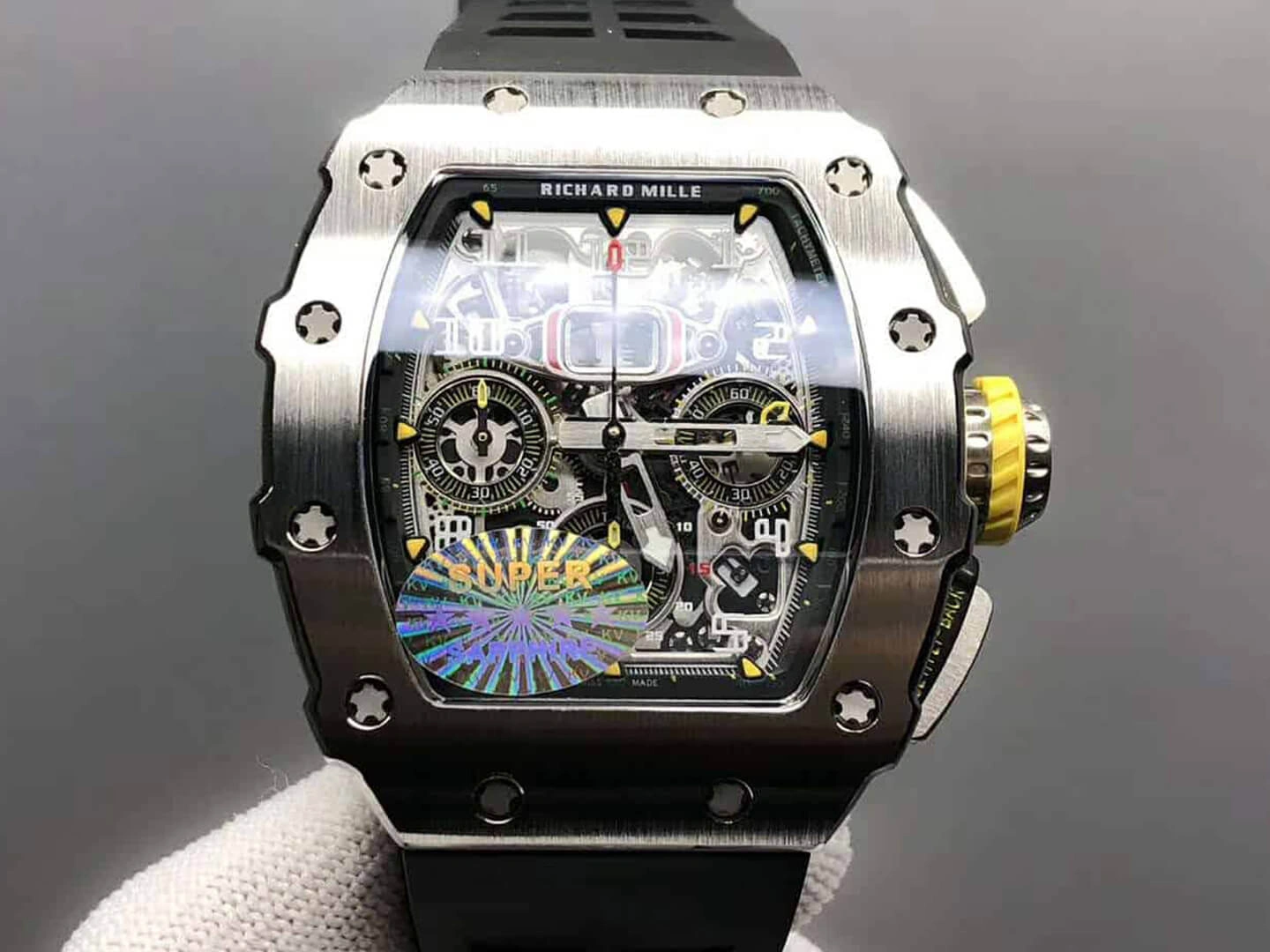 Richard Mille RM11-03 KV Factory 1:1 Best Edition Replica Watch Titanium Rubber Strap