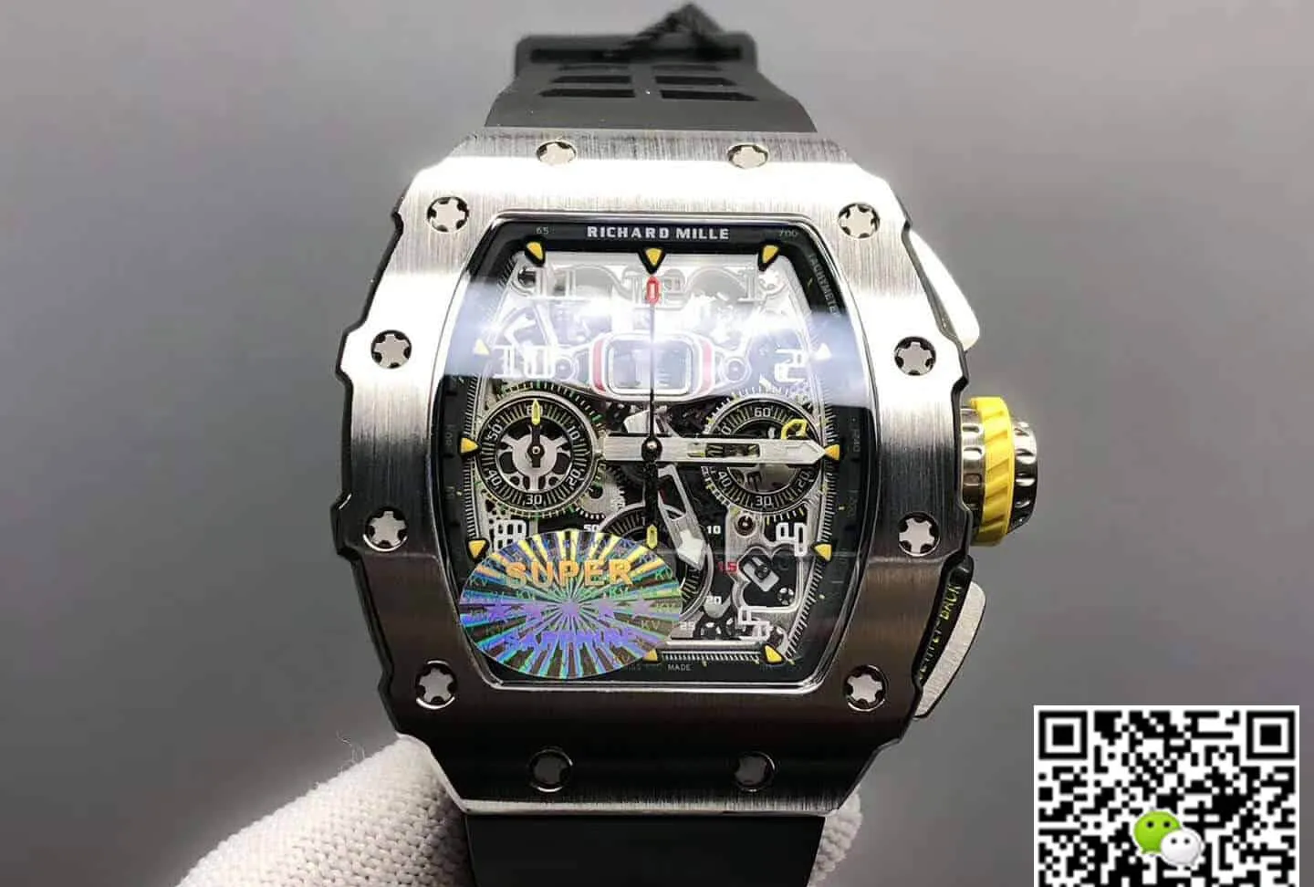 Richard Mille RM11-03 KV Factory 1:1 Best Edition Replica Watch Titanium Rubber Strap
