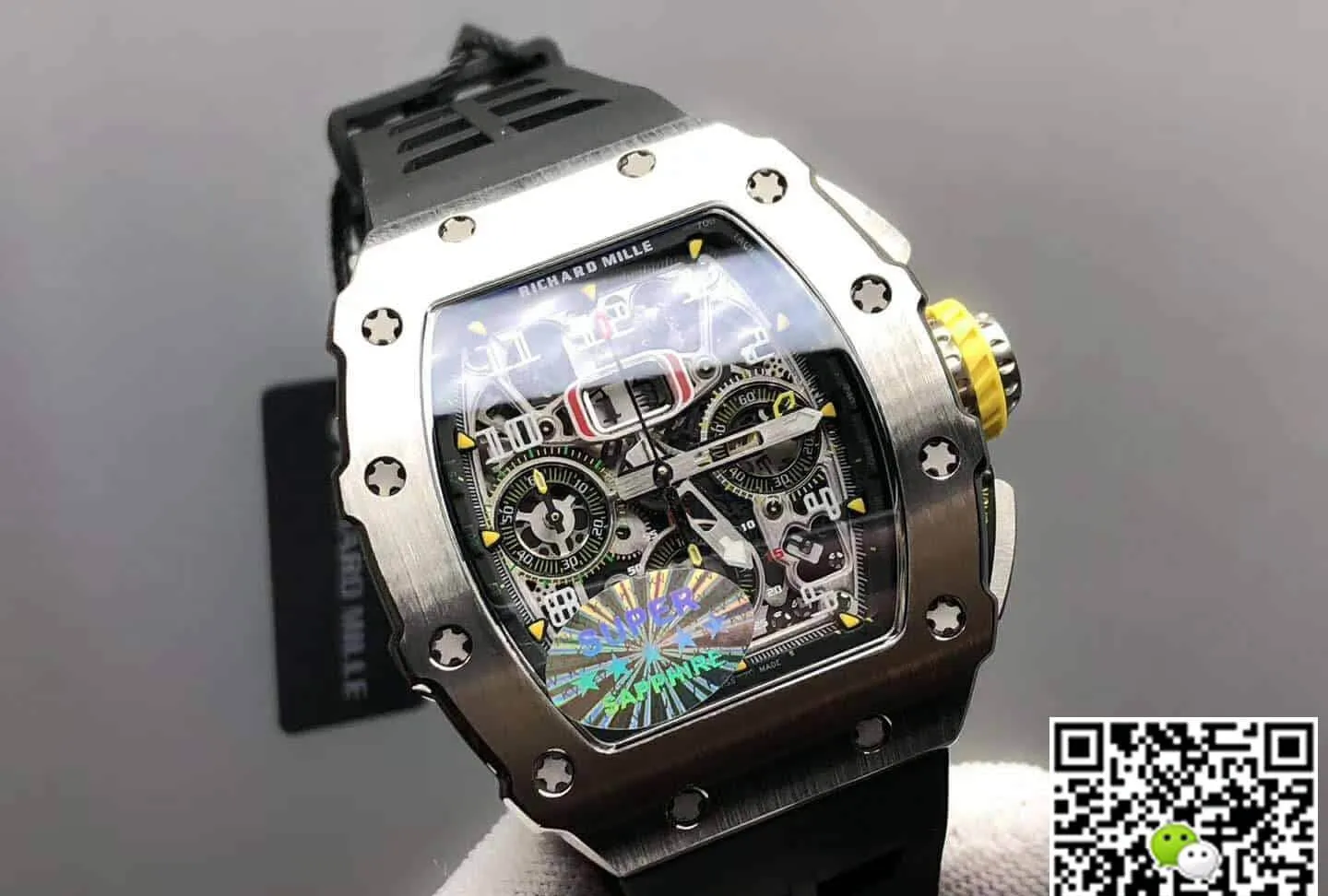 Richard Mille RM11-03 KV Factory 1:1 Best Edition Replica Watch Titanium Rubber Strap