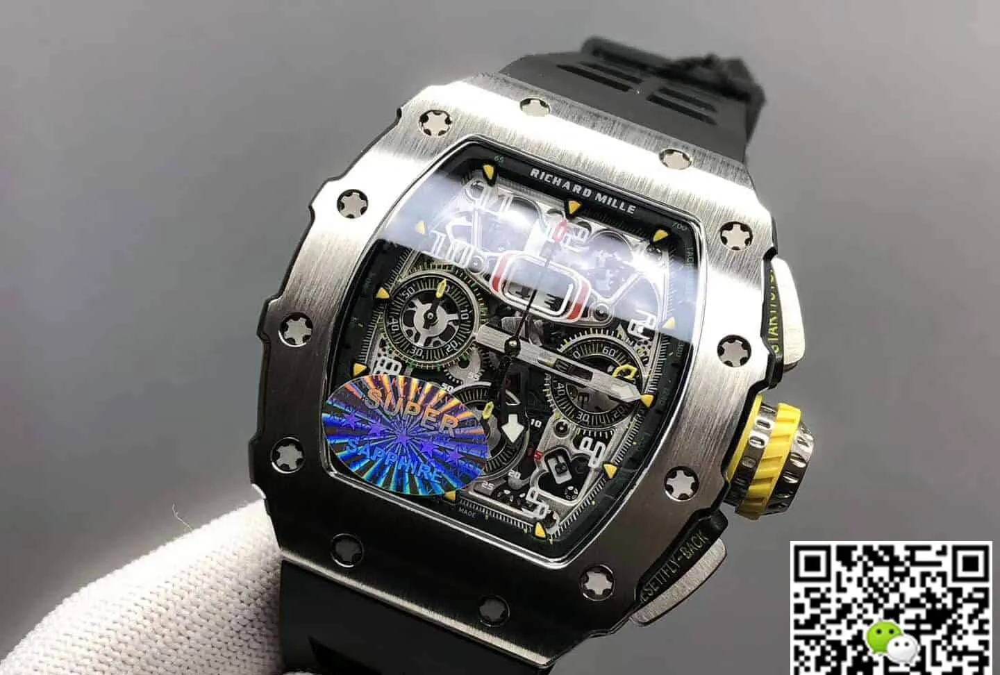 Richard Mille RM11-03 KV Factory 1:1 Best Edition Replica Watch Titanium Rubber Strap