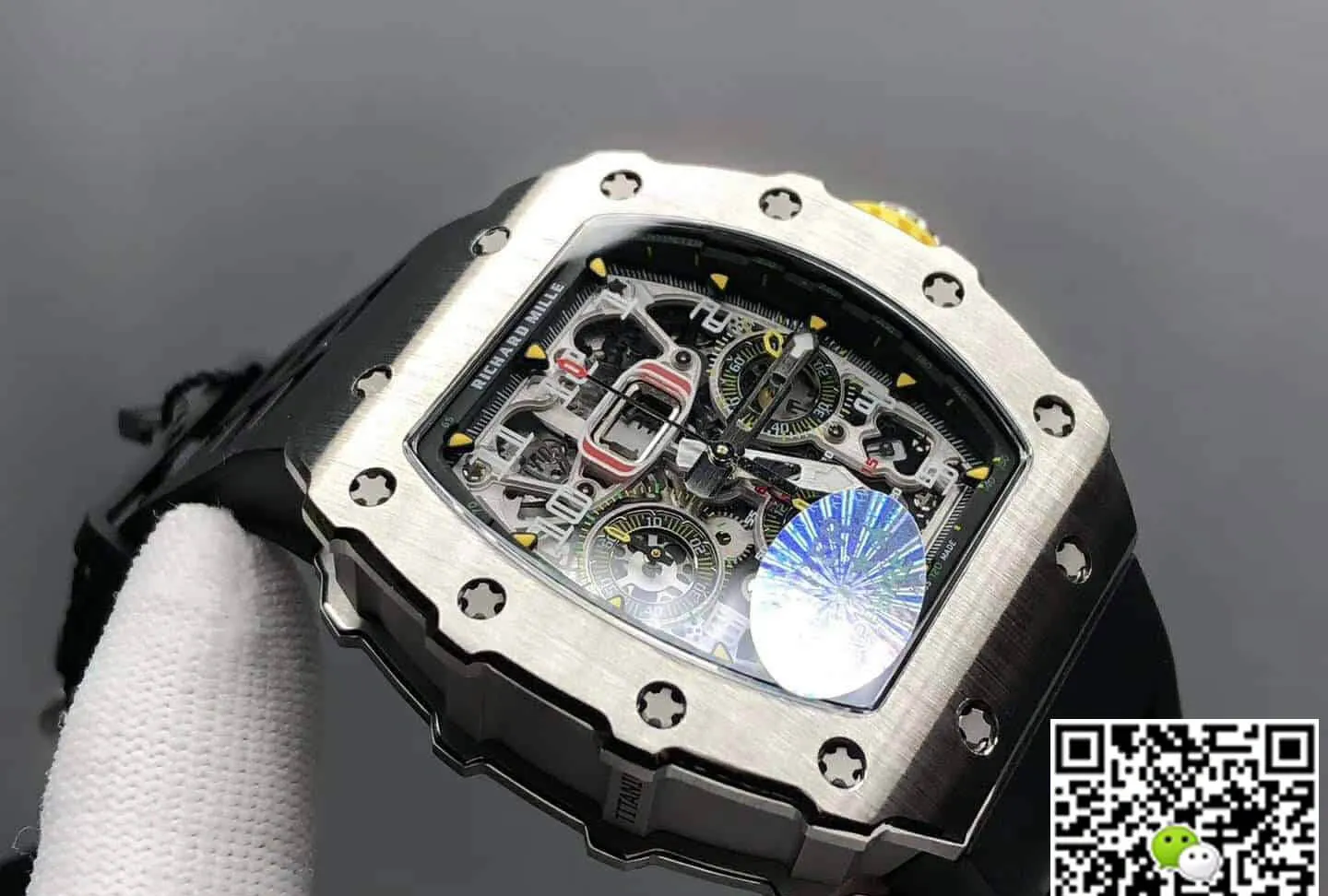 Richard Mille RM11-03 KV Factory 1:1 Best Edition Replica Watch Titanium Rubber Strap