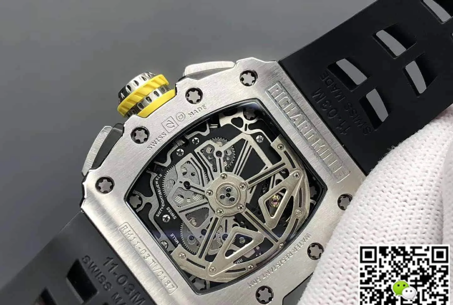 Richard Mille RM11-03 KV Factory 1:1 Best Edition Replica Watch Titanium Rubber Strap