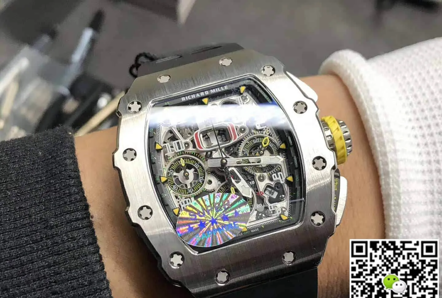 Richard Mille RM11-03 KV Factory 1:1 Best Edition Replica Watch Titanium Rubber Strap