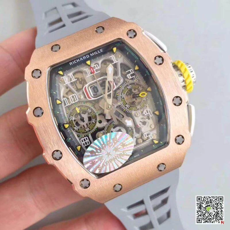 Richard Mille RM11-03 RG PR100 KV Factory 1:1 Best Edition Replica Watch Swiss ETA7750