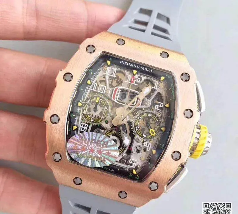 Richard Mille RM11-03 RG PR100 KV Factory 1:1 Best Edition Replica Watch Swiss ETA7750