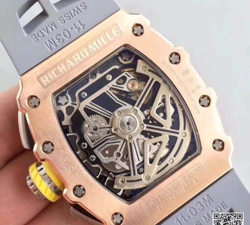 Richard Mille RM11-03 RG PR100 KV Factory 1:1 Best Edition Replica Watch Swiss ETA7750