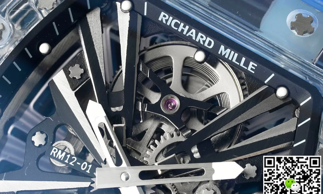 Richard Mille RM12-01 RM Factory 1:1 Best Edition Replica Watch Tourbillon Blue Strap