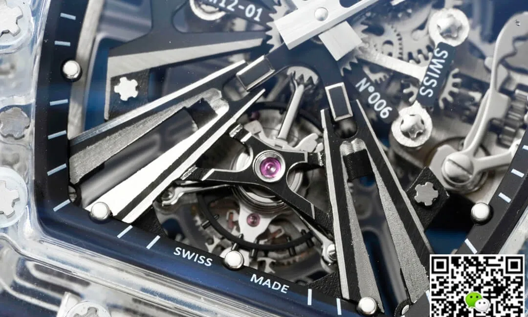 Richard Mille RM12-01 RM Factory 1:1 Best Edition Replica Watch Tourbillon Blue Strap