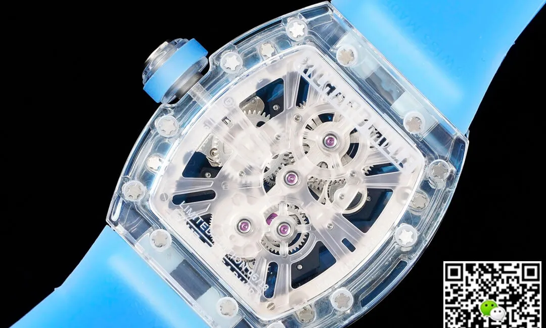 Richard Mille RM12-01 RM Factory 1:1 Best Edition Replica Watch Tourbillon Blue Strap