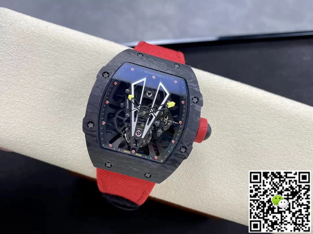 Richard Mille RM27-03 Tourbillon BBR Factory 1:1 Best Edition Replica Watch Red Strap