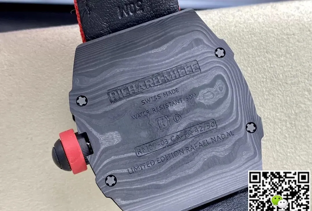 Richard Mille RM27-03 Tourbillon BBR Factory 1:1 Best Edition Replica Watch Red Strap