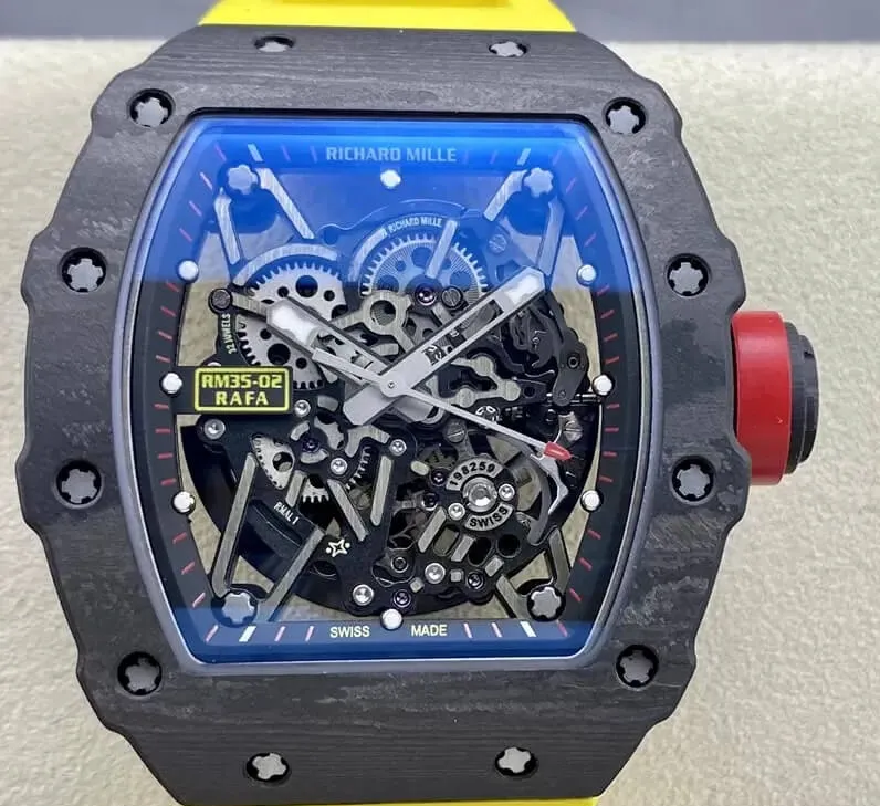 Richard Mille RM35-02 T+ Factory 1:1 Best Edition Replica Watch NTPT Carbon Fiber Case