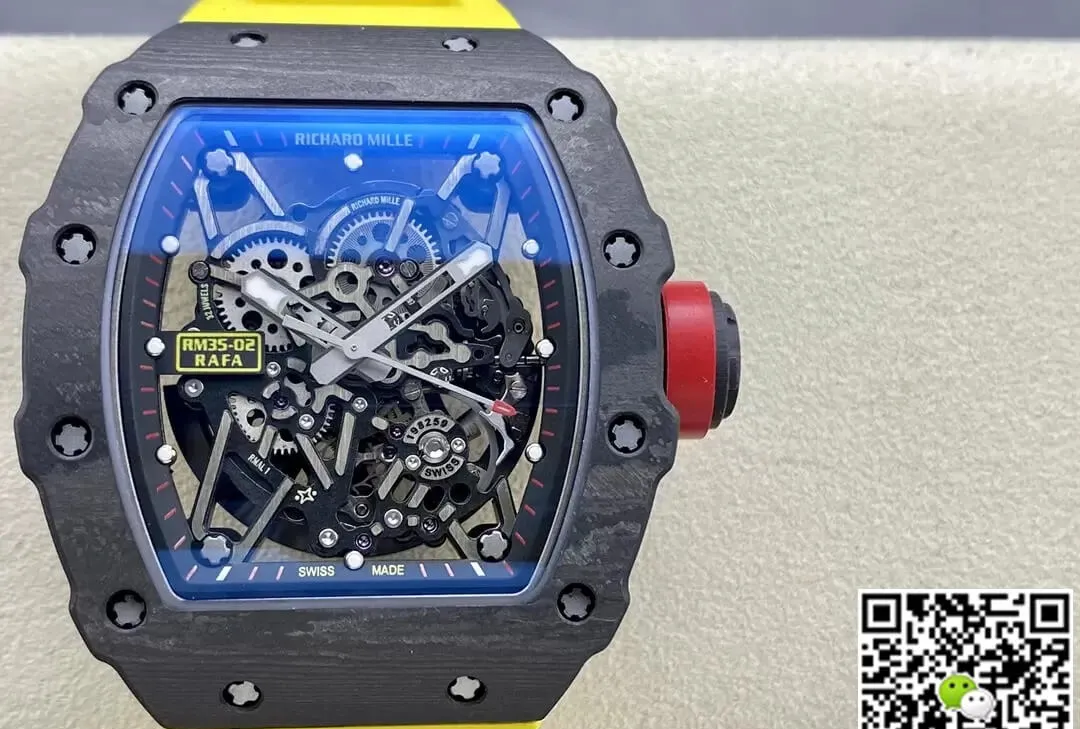 Richard Mille RM35-02 T+ Factory 1:1 Best Edition Replica Watch NTPT Carbon Fiber Case