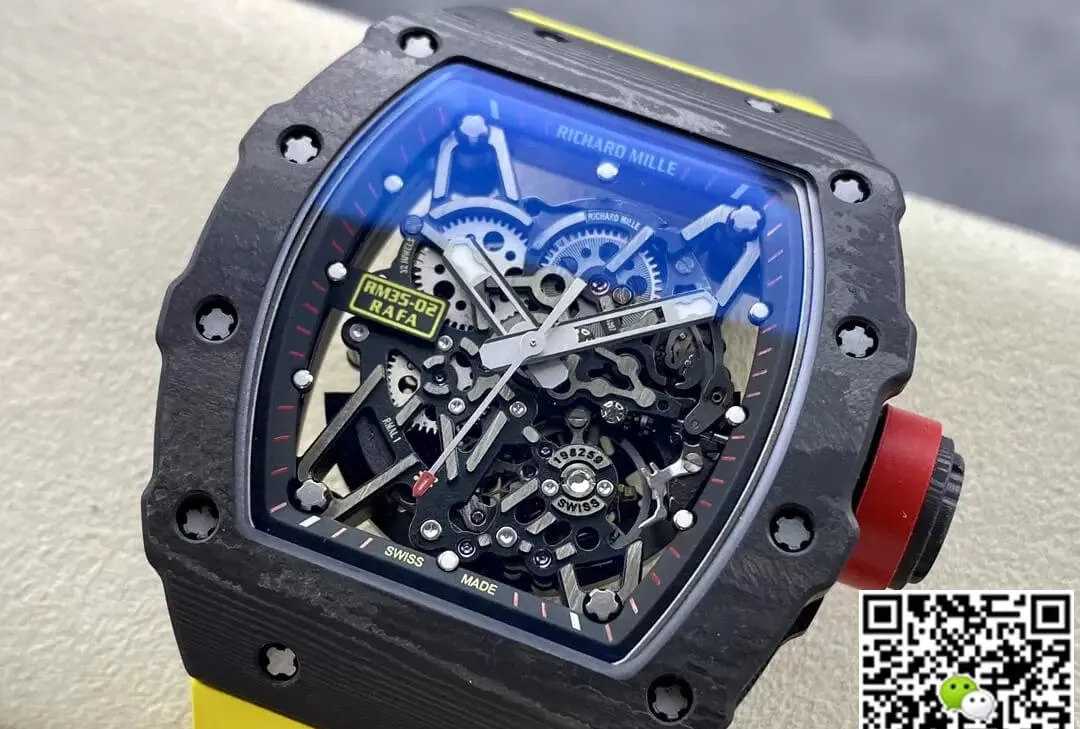 Richard Mille RM35-02 T+ Factory 1:1 Best Edition Replica Watch NTPT Carbon Fiber Case