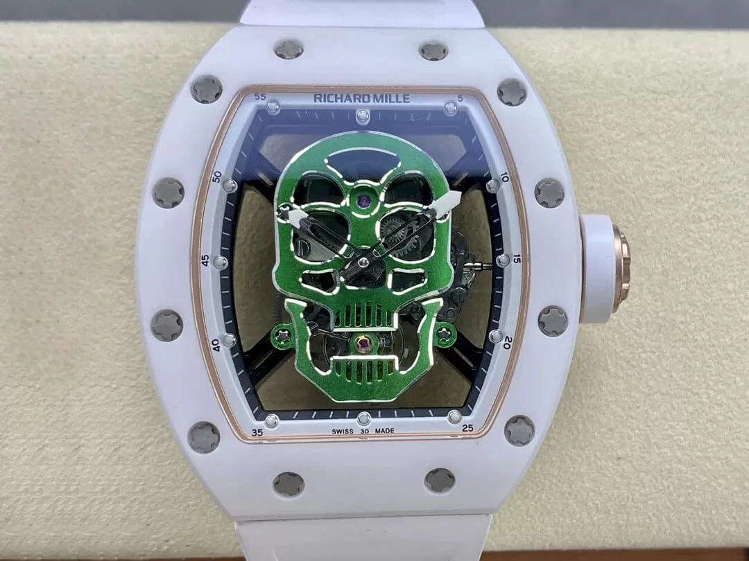 Richard Mille RM52-01 YS Factory 1:1 Best Edition Replica Watch Green Tourbillon Dial