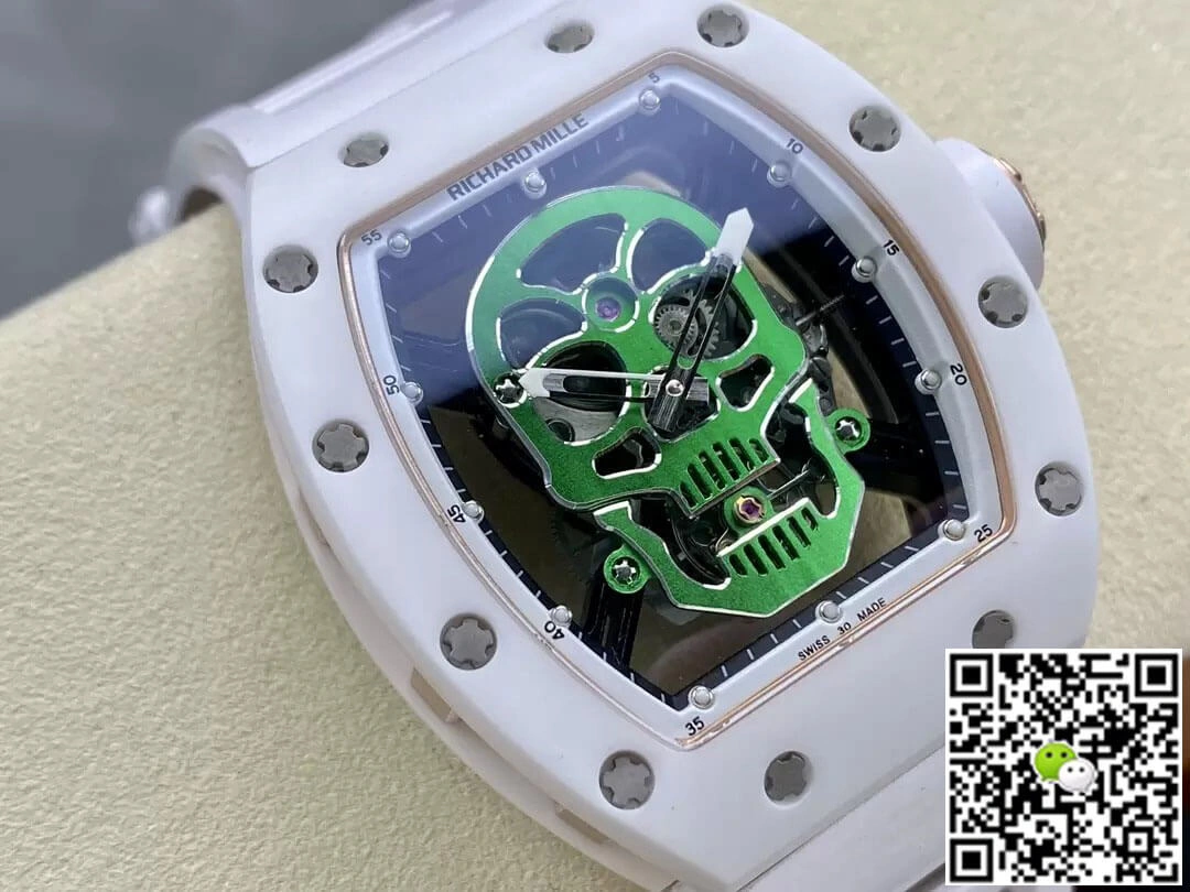 Richard Mille RM52-01 YS Factory 1:1 Best Edition Replica Watch Green Tourbillon Dial