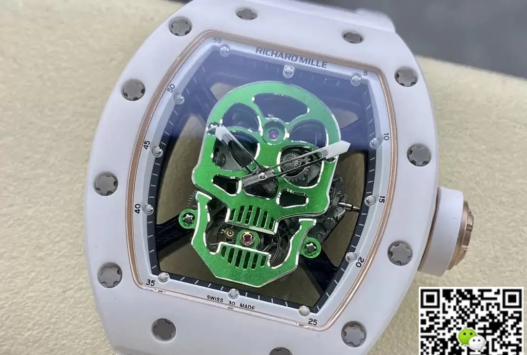 Richard Mille RM52-01 YS Factory 1:1 Best Edition Replica Watch Green Tourbillon Dial