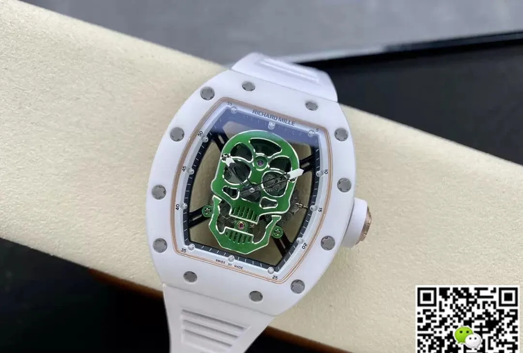 Richard Mille RM52-01 YS Factory 1:1 Best Edition Replica Watch Green Tourbillon Dial