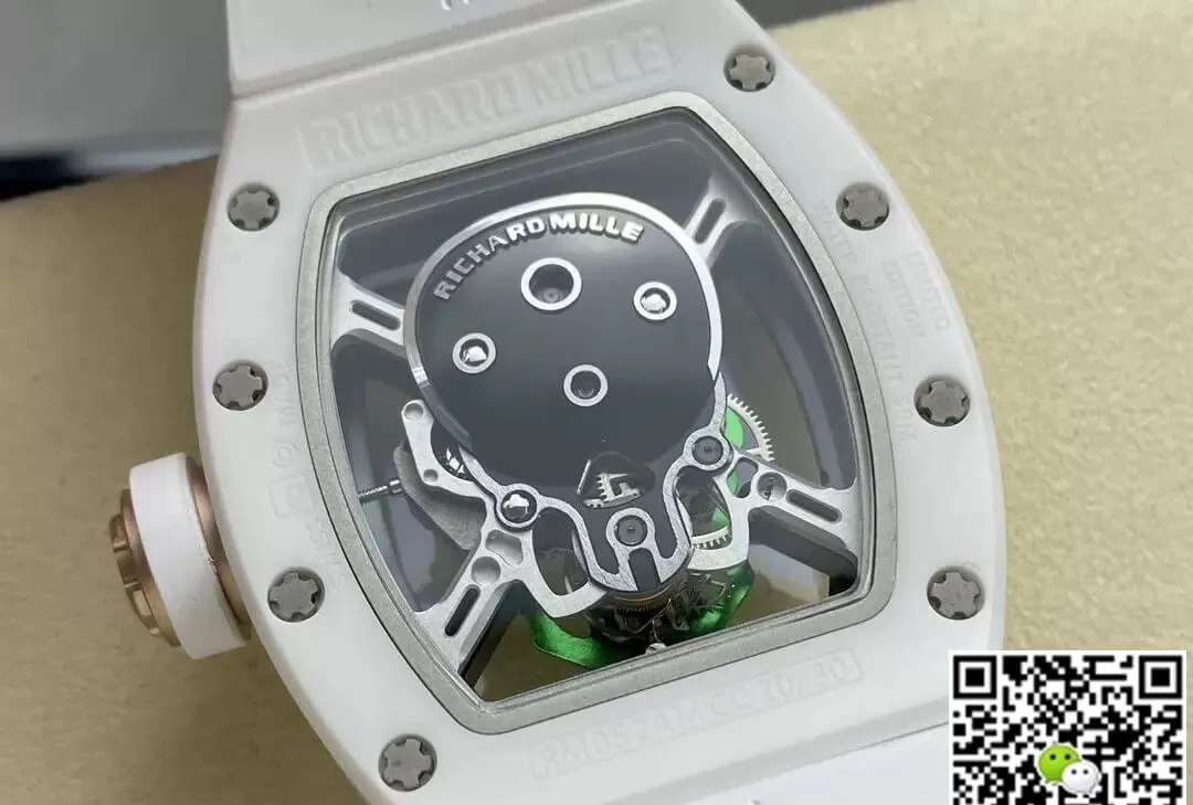 Richard Mille RM52-01 YS Factory 1:1 Best Edition Replica Watch Green Tourbillon Dial