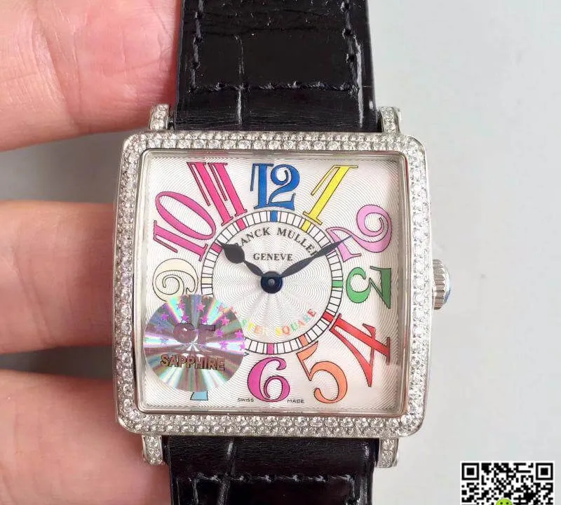 Franck Muller Master Square 6002 M QZ R GF Factory 1:1 Best Edition Replica Watch Swiss Quartz White Dial