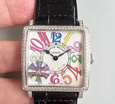 Franck Muller Master Square 6002 M QZ R GF Factory 1:1 Best Edition Replica Watch Swiss Quartz White Dial
