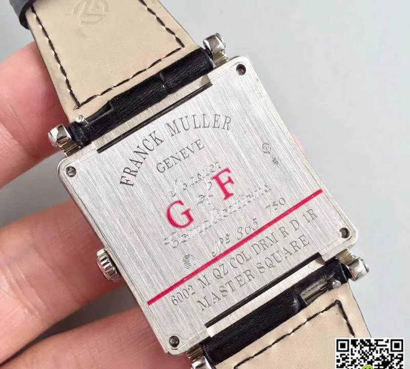 Franck Muller Master Square 6002 M QZ R GF Factory 1:1 Best Edition Replica Watch Swiss Quartz White Dial