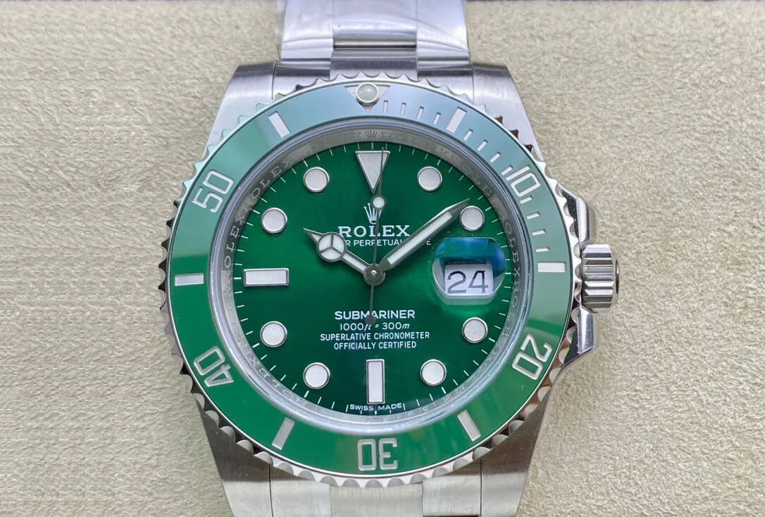 Rolex Submariner 116610LV-97200 Clean Factory 1:1 Best Edition Replica Watch V4 Green Bezel