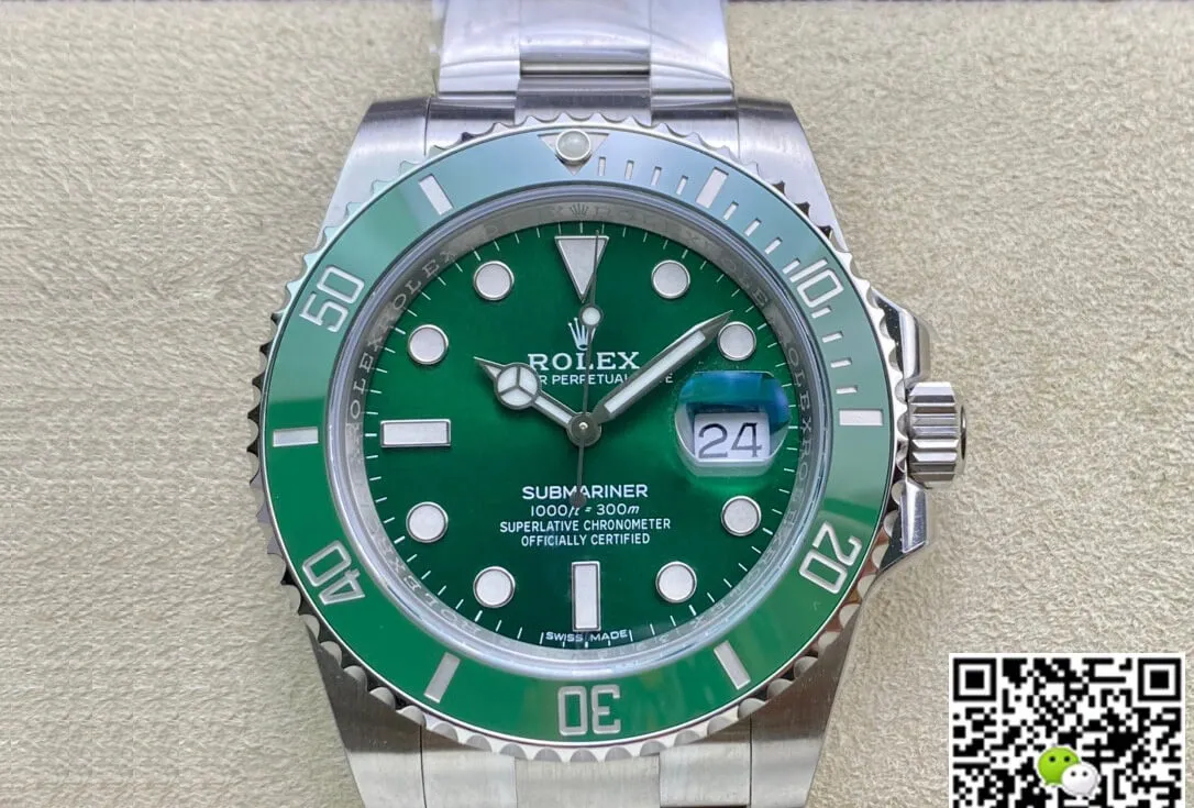 Rolex Submariner 116610LV-97200 Clean Factory 1:1 Best Edition Replica Watch V4 Green Bezel