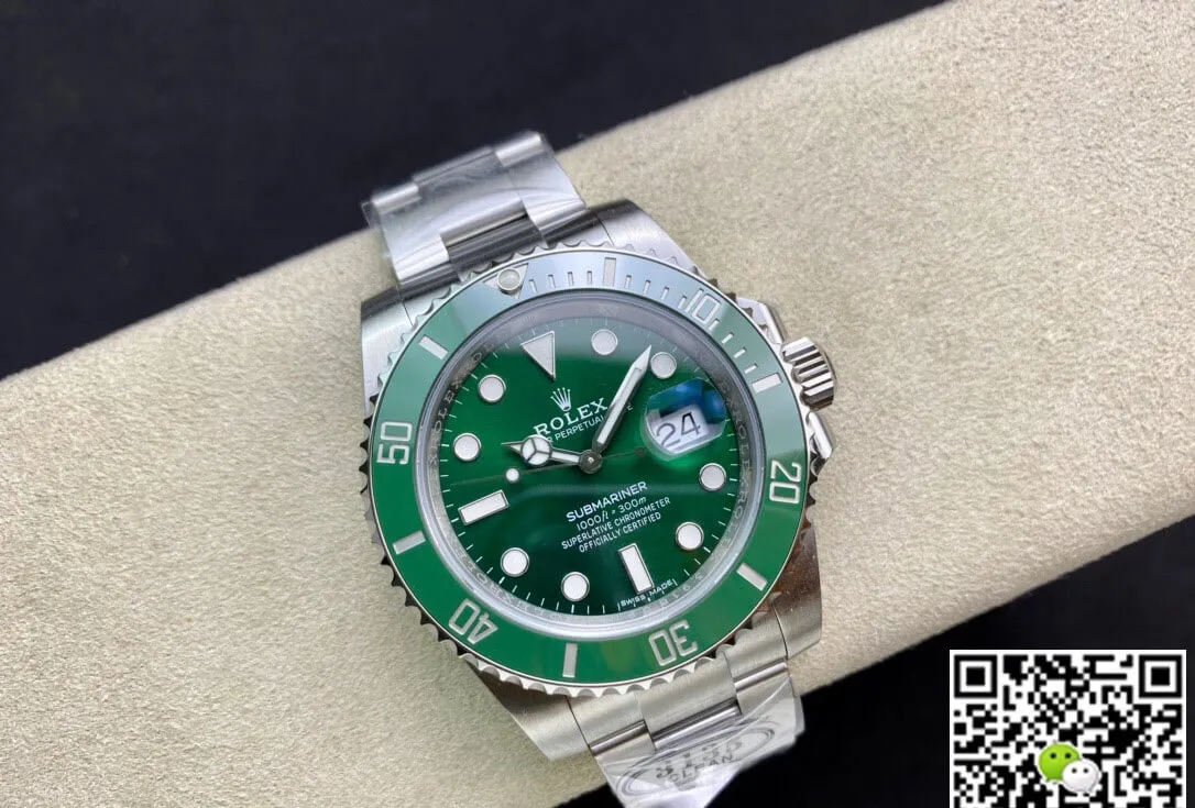 Rolex Submariner 116610LV-97200 Clean Factory 1:1 Best Edition Replica Watch V4 Green Bezel
