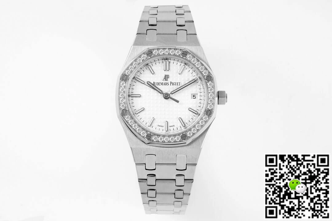 Audemars Piguet Royal Oak 77350ST 8F Factory 1:1 Best Edition Replica Watch White Dial