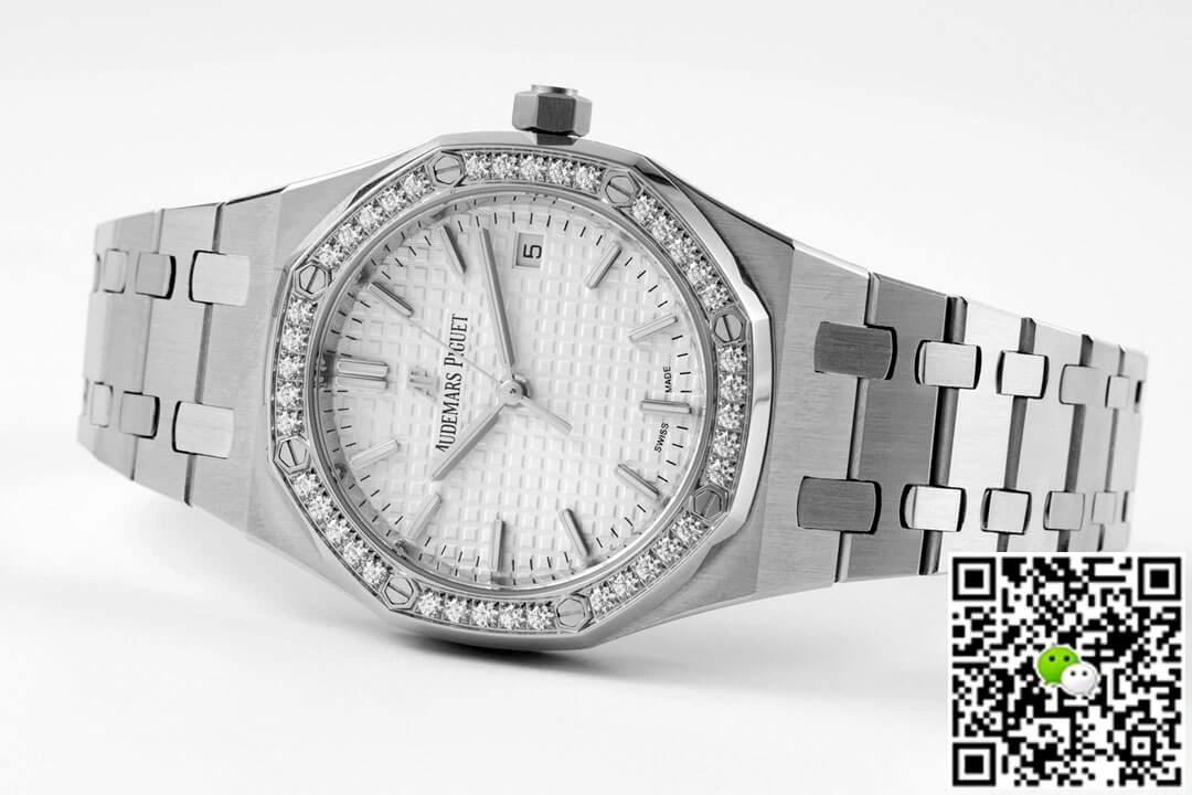 Audemars Piguet Royal Oak 77350ST 8F Factory 1:1 Best Edition Replica Watch White Dial
