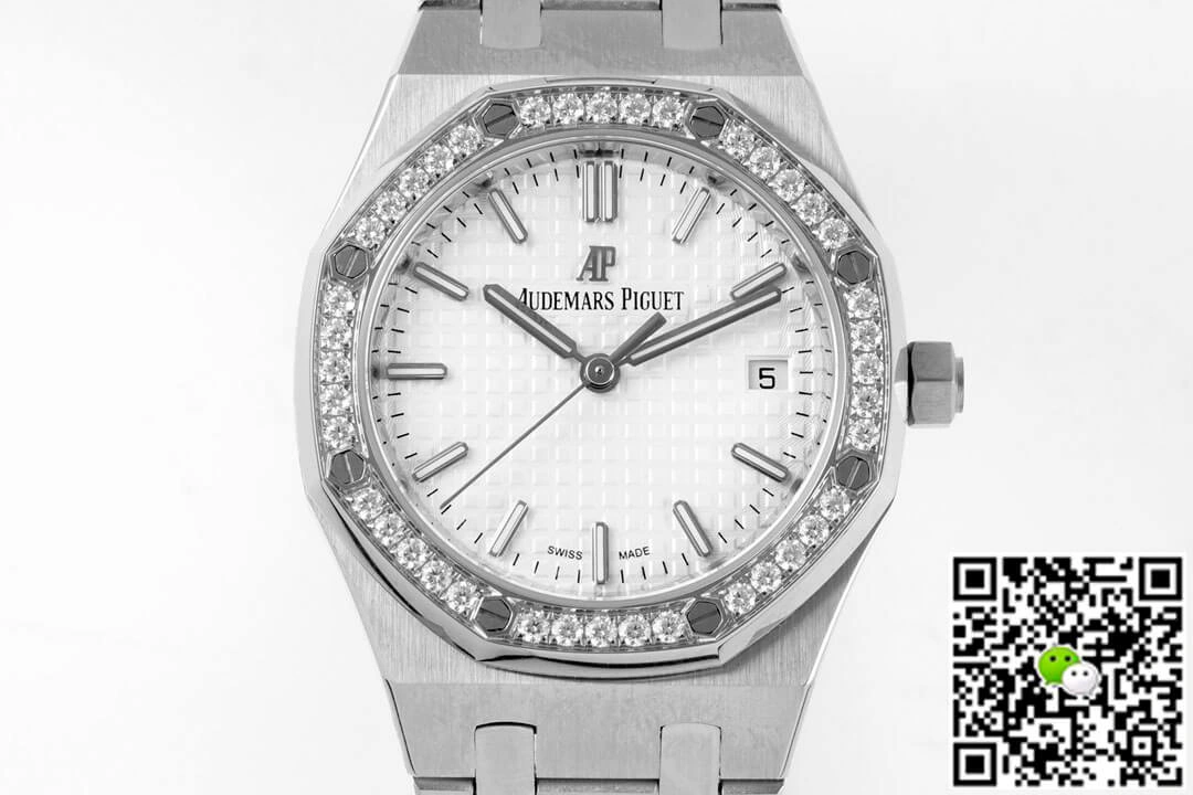 Audemars Piguet Royal Oak 77350ST 8F Factory 1:1 Best Edition Replica Watch White Dial