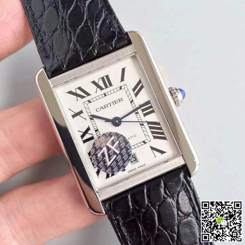 Cartier Tank Solo W5200027 ZF Factory 1:1 Best Edition Replica Watch Swiss ETA9015
