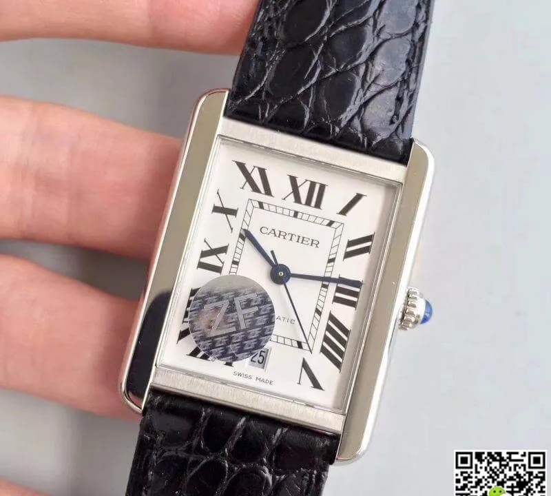 Cartier Tank Solo W5200027 ZF Factory 1:1 Best Edition Replica Watch Swiss ETA9015