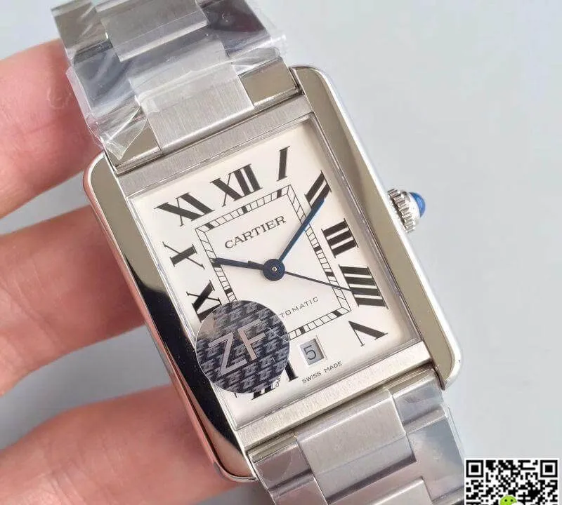 Cartier Tank Solo W5200028 ZF Factory 1:1 Best Edition Replica Watch Swiss ETA9015