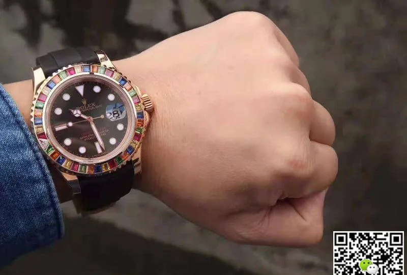 Rolex Yacht-Master 116695 Noob Factory 1:1 Best Edition Replica Watch Swiss ETA2824 Black Dial