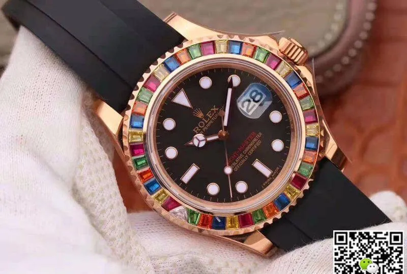 Rolex Yacht-Master 116695 Noob Factory 1:1 Best Edition Replica Watch Swiss ETA2824 Black Dial