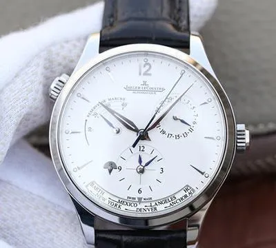 Jaeger-LeCoultre Master Geographic 1428421 1:1 Best Edition Replica Watch Swiss ETA939A 1 White Dial