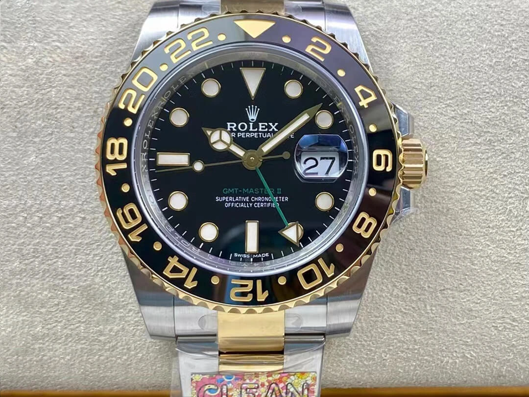 Rolex GMT Master II 116713-LN-78203 Clean Factory 1:1 Best Edition Replica Watch Black Bezel