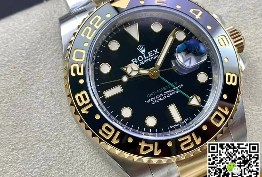 Rolex GMT Master II 116713-LN-78203 Clean Factory 1:1 Best Edition Replica Watch Black Bezel