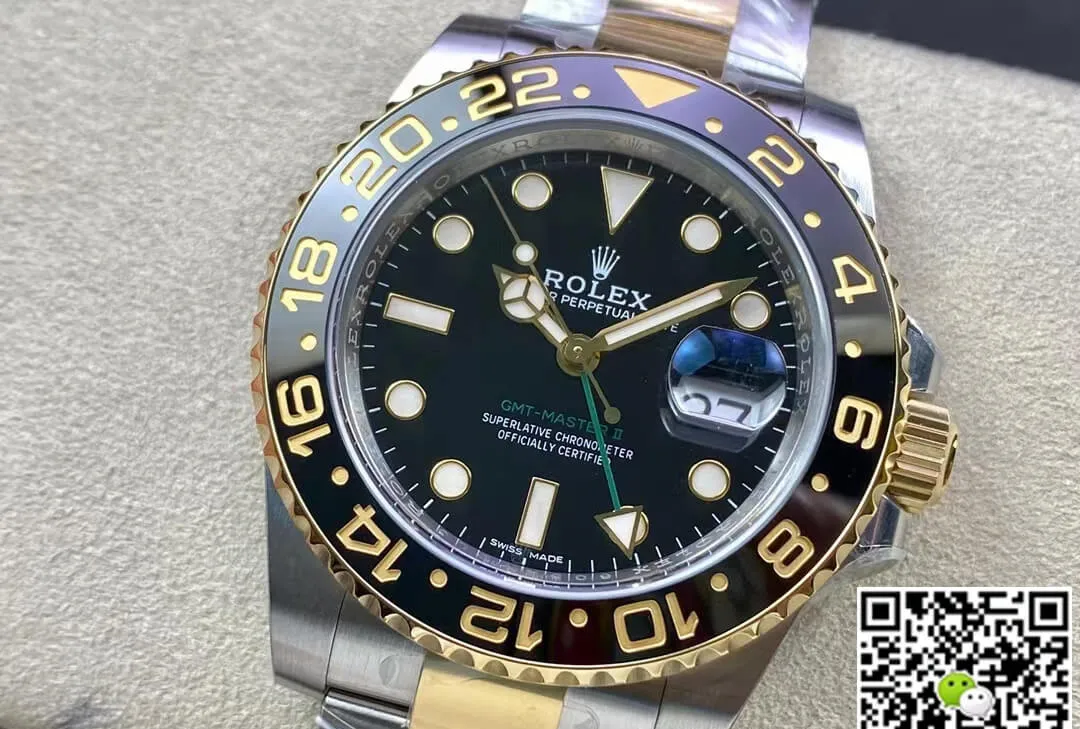 Rolex GMT Master II 116713-LN-78203 Clean Factory 1:1 Best Edition Replica Watch Black Bezel