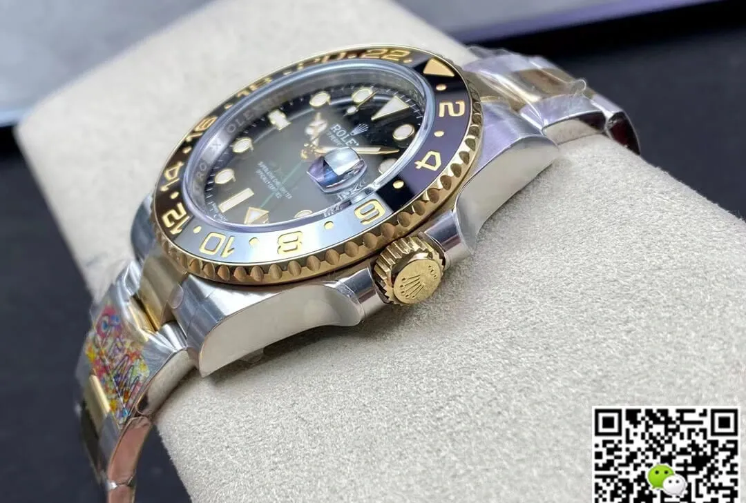 Rolex GMT Master II 116713-LN-78203 Clean Factory 1:1 Best Edition Replica Watch Black Bezel