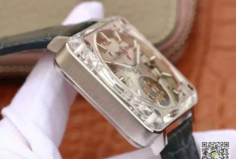 Bell & Ross BR-X2 Tourbillon 1:1 Best Edition Replica Watch Men Watches Steel Dial Swiss ETA380 Tourbillon Movement Leather Watch Strap