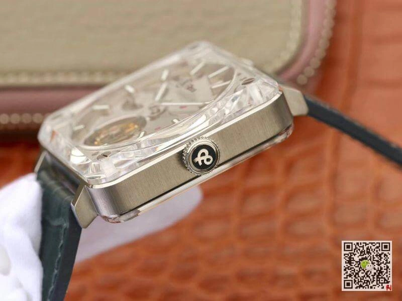 Bell & Ross BR-X2 Tourbillon 1:1 Best Edition Replica Watch Men Watches Steel Dial Swiss ETA380 Tourbillon Movement Leather Watch Strap