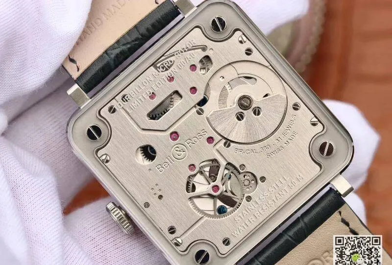 Bell & Ross BR-X2 Tourbillon 1:1 Best Edition Replica Watch Men Watches Steel Dial Swiss ETA380 Tourbillon Movement Leather Watch Strap