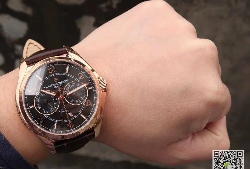 Vacheron Constantin FiftySix Day-Date 4400E 000R B436 40mm Rosegold Case 1:1 Best Edition Replica Watch Swiss ETA2475