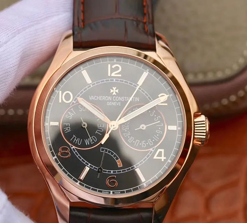 Vacheron Constantin FiftySix Day-Date 4400E 000R B436 40mm Rosegold Case 1:1 Best Edition Replica Watch Swiss ETA2475